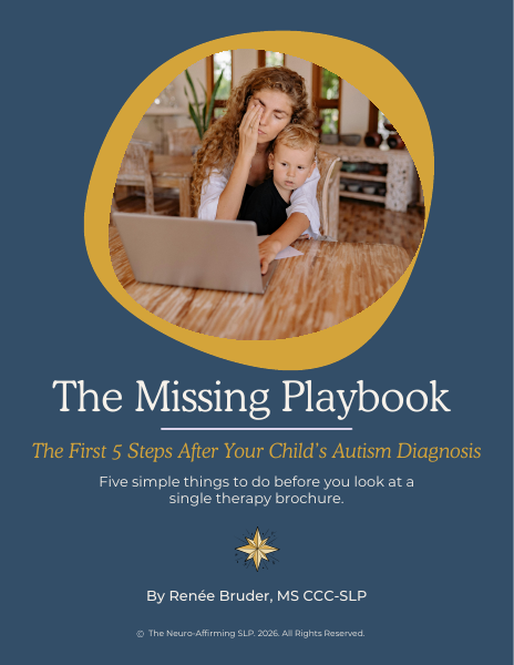 Cover of The Missing Playbook: The First 5 Steps After Your Child’s Autism Diagnosis, by Renée Bruder